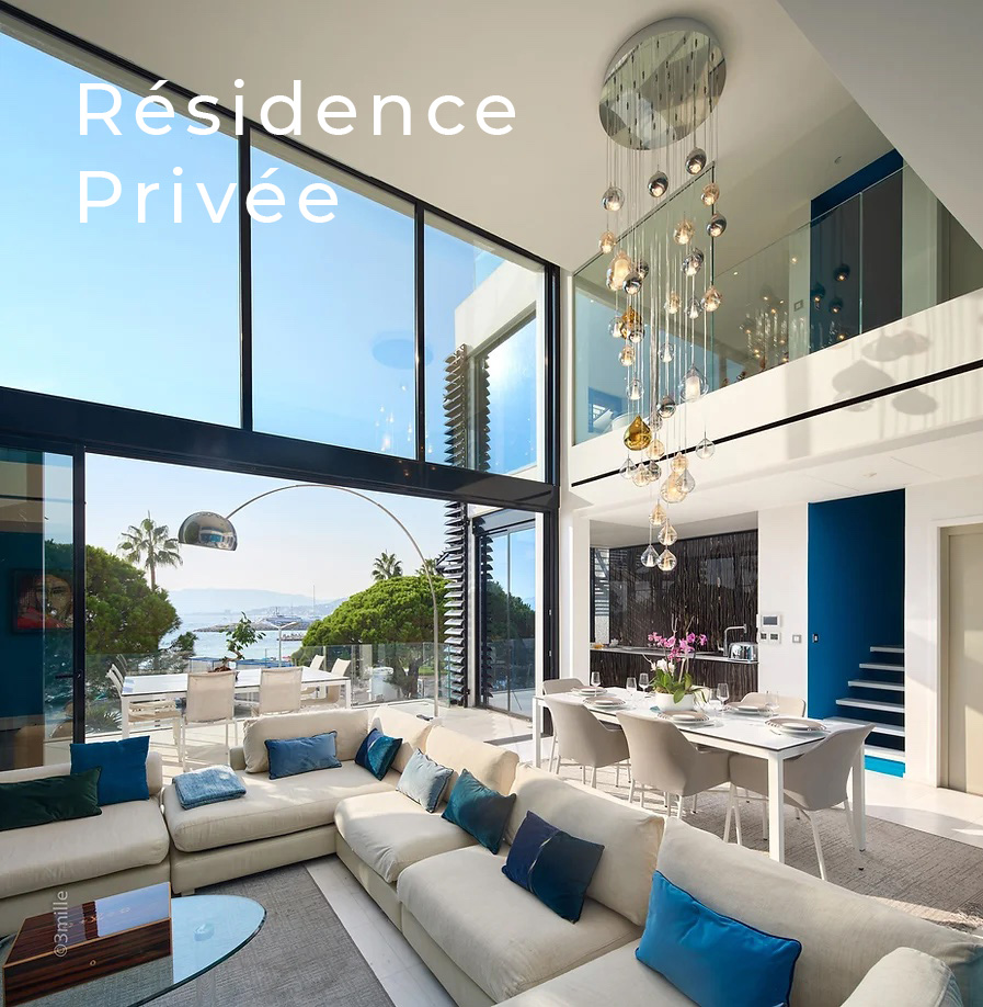 Suspension en verre salon