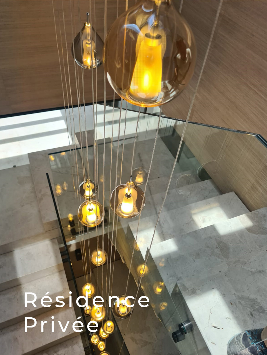 Luminaire personnalisable escalier